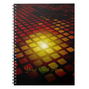 Abstract Square Pattern Notebook