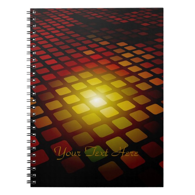 Abstract Square Pattern Notebook (Front)