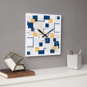 Abstract square wall clock