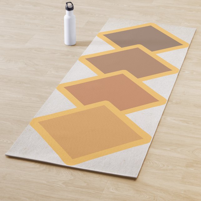 abstract , square yoga mat  (In Situ)