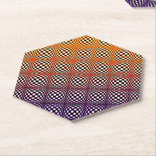 Abstract Squares 10 Paper Coaster