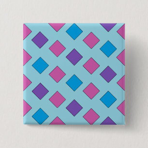 Abstract Squares 15 Cm Square Badge