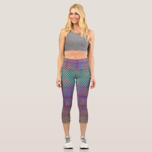 Abstract Squares 2 Capri Leggings