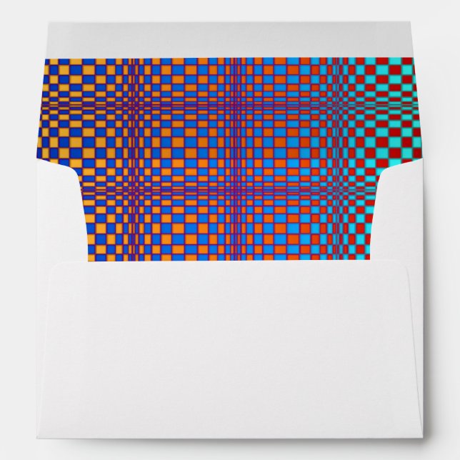 Abstract Squares 2 Envelope (Back (Bottom))