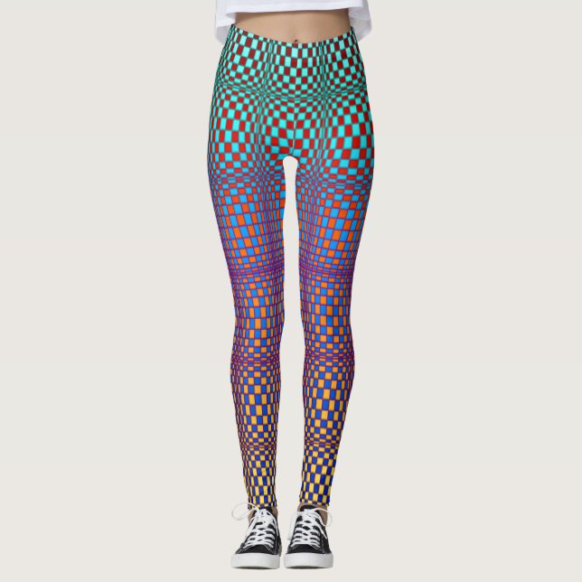 Abstract Squares 2 Leggings (Front)