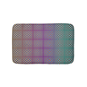 Abstract Squares 3 Bath Mat