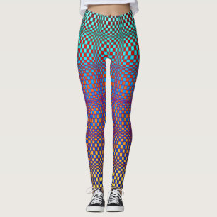 Abstract Squares 3 Leggings