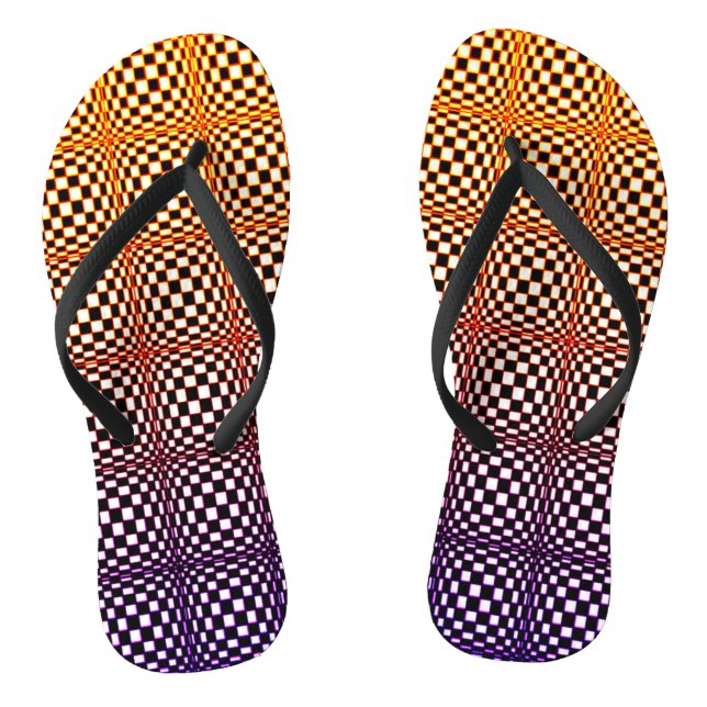 Abstract Squares 3 Thongs (Footbed)