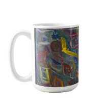Abstract Squares Coffee Mug