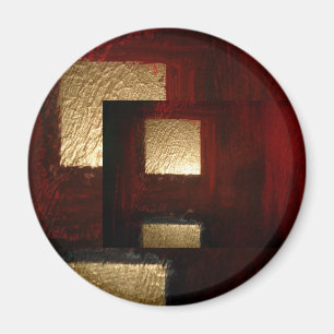 Abstract Squares Magnet