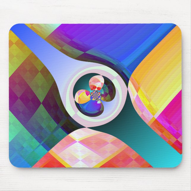 Abstract Squares Mousepad (Front)