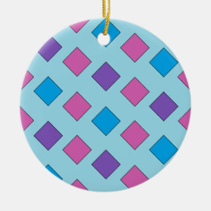 Abstract Squares Ornament