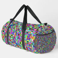 Abstract Squares Shapes Multicolor Pattern Large