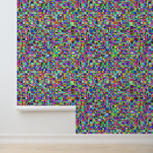 Abstract Squares Shapes Multicolor Pattern Wallpaper