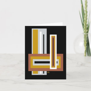 Abstract Stacked Rectangles Note Cards