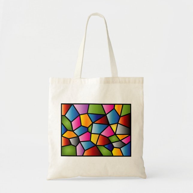 Abstract Stained Glass Tote Bag (Front)