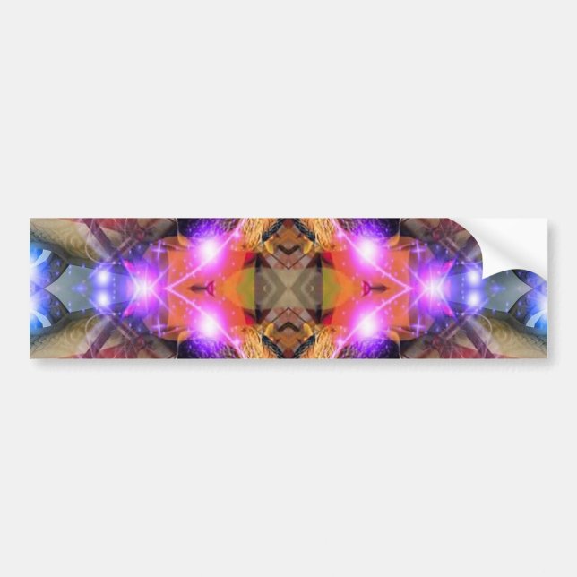Abstract Star Bumper Sticker (Front)