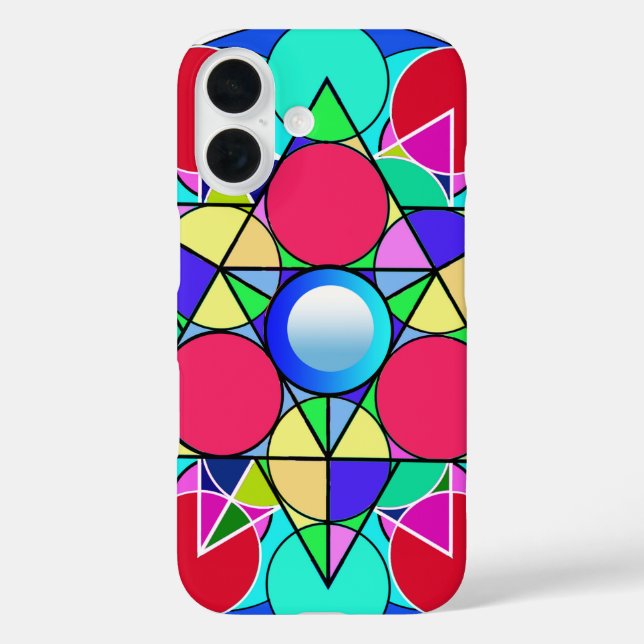 Abstract Star Flower Case-Mate iPhone Case (Back)