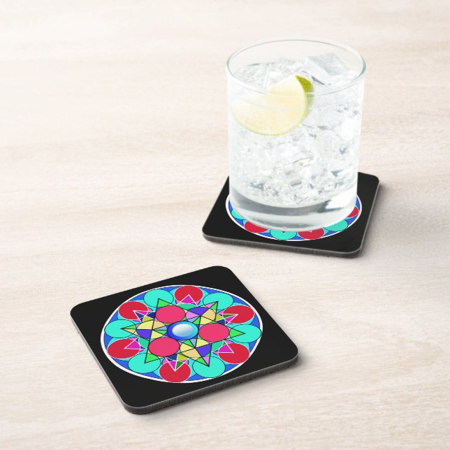 Abstract Star Flower Coaster (Right Side)
