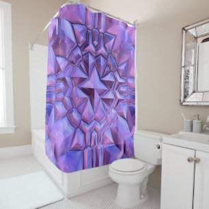 Abstract Star Shower Curtain