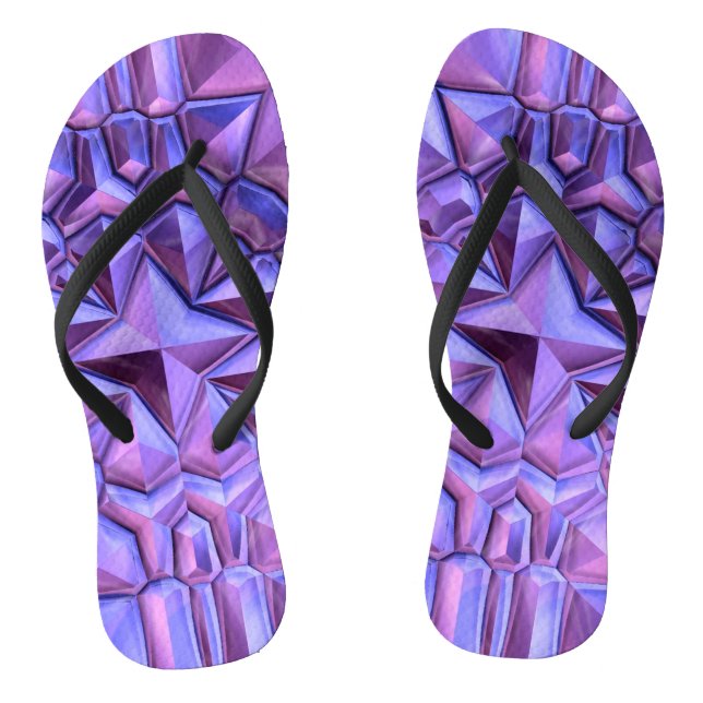 Abstract Star Thongs (Footbed)