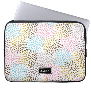 Abstract starburst modern pattern laptop sleeve