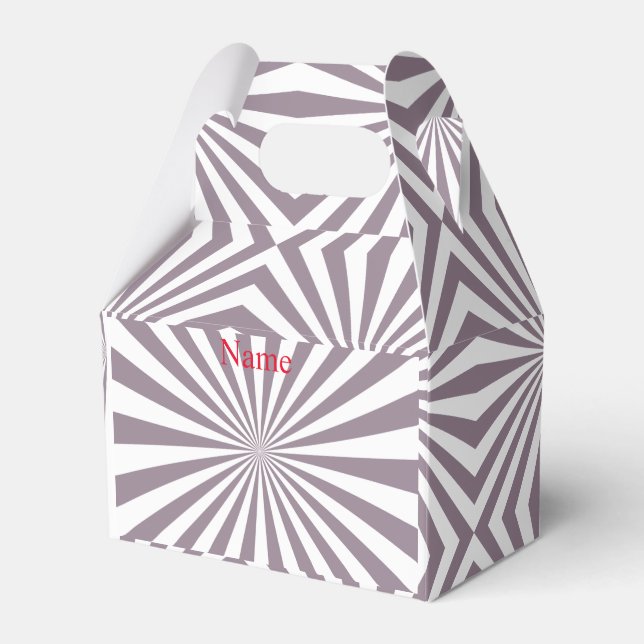 Abstract Starburst Thunder_Cove Favour Box (Front Side)