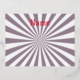 Abstract Starburst Thunder_Cove Foil Holiday Postcard