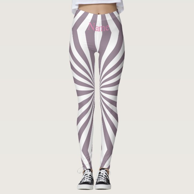 Abstract Starburst Thunder_Cove Leggings (Front)