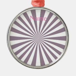 Abstract Starburst Thunder_Cove  Metal Ornament