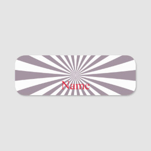 Abstract Starburst Thunder_Cove Name Tag
