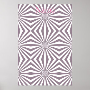 Abstract Starburst Thunder_Cove Poster