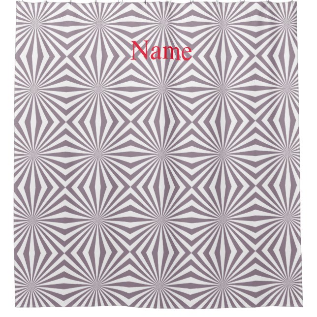 Abstract Starburst Thunder_Cove Shower Curtain (Front)