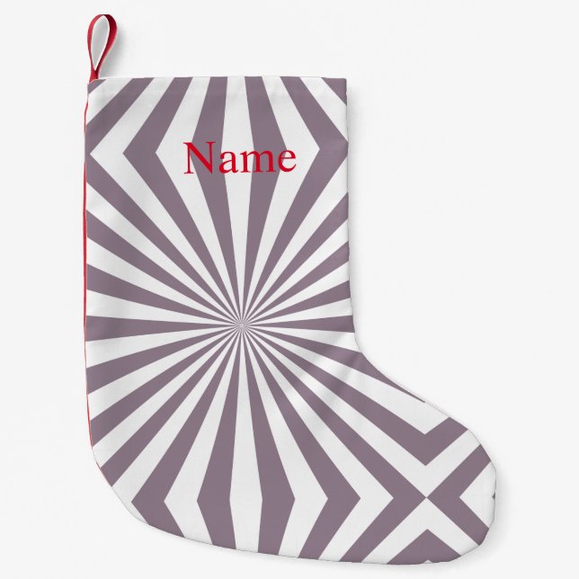 Abstract Starburst Thunder_Cove  Small Christmas Stocking (Front)