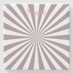 Abstract Starburst Thunder_Cove Stone Coaster