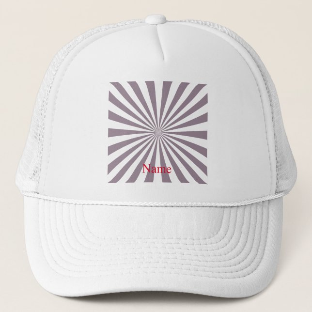 Abstract Starburst Thunder_Cove Trucker Hat (Front)