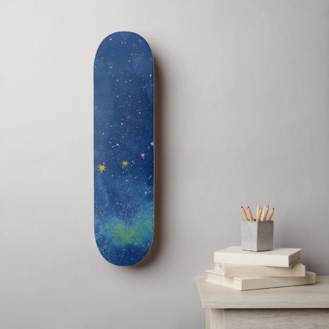Abstract starry sky  skateboard (Wall Art)