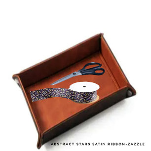 Abstract Stars Satin Ribbon