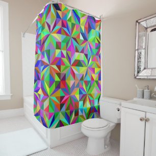 Abstract Stars Shower Curtain