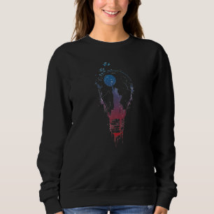 Abstract Statue Of Liberty Light Bulb Sweatshirt