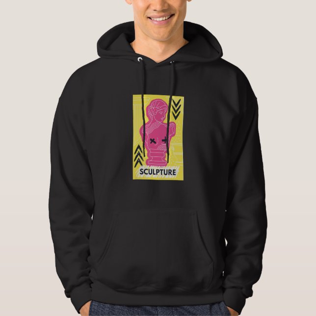 Abstract statue pop modern hoodie (Front)
