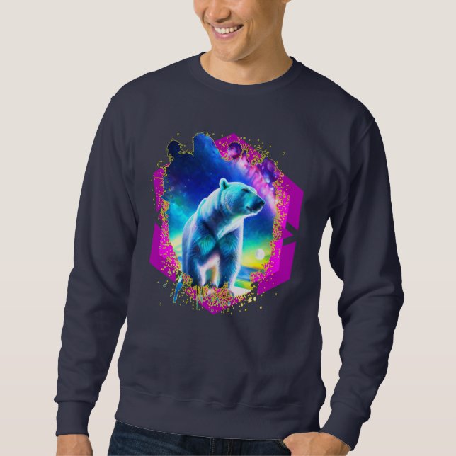 Abstract Stellar Bear Sweatshirt (Front)