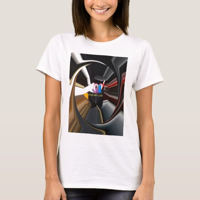Abstract Still Life Tea Mug Office Stationary Art  T-Shirt (Front)