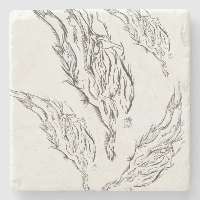 abstract stone coaster (Front)