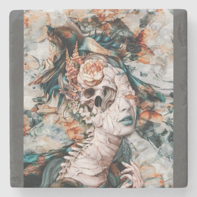 Abstract  stone coaster (Front)