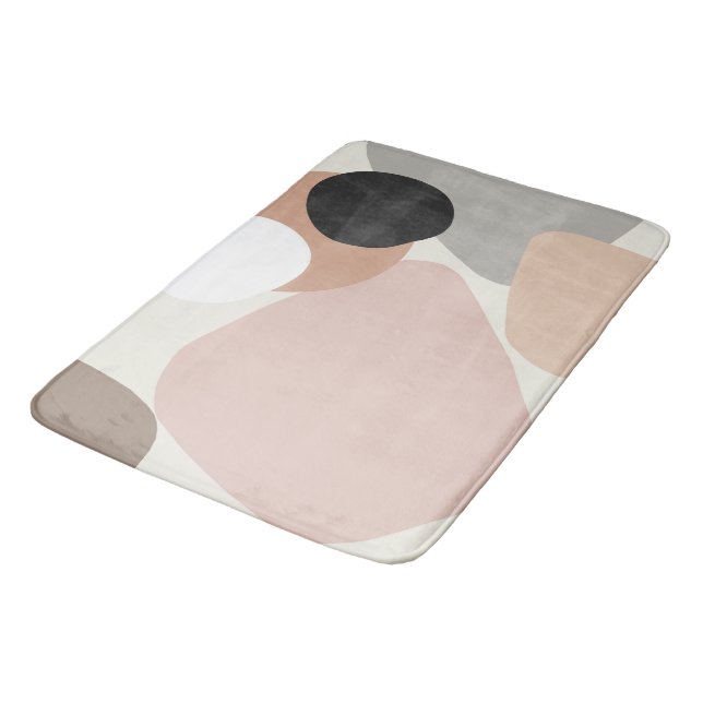 Abstract Stone Shapes Finesse #1 #geometric #wall  Bath Mat (Angled)