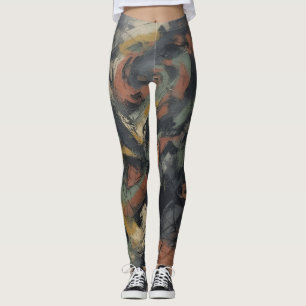 Abstract Stormy Weather Leggings