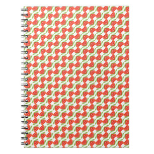 Abstract strawberry pattern notebook