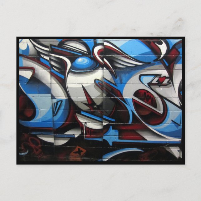 abstract street art postcard (Front)