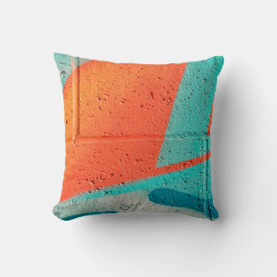 Abstract street art spray paint texture background cushion